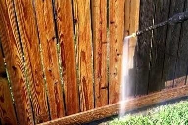 residential fence pressure washing