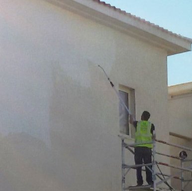 residential wall pressure washing